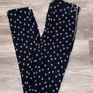 NWOT ZARA BLACK SIDE ZIPPER PANT